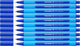 Schneider schrijfwaren schneider balpen - slider edge - penpunt m - schrijfkleur blauw - 10 stuks - s-152103-10