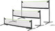 Exit toys exit verstelbaar sportnet 155x300cm - volleybalnet - badmintonnet - tennisnet - in hoogte verstelbaar - buiten - zwart
