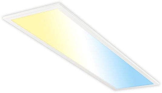 B.k.licht briloner piatto – plafonniere – eek a lichtbron* – led paneel – dimbaar met afstandsbediening – cct instelbaar – wit – 100 x 25 x 6 cm