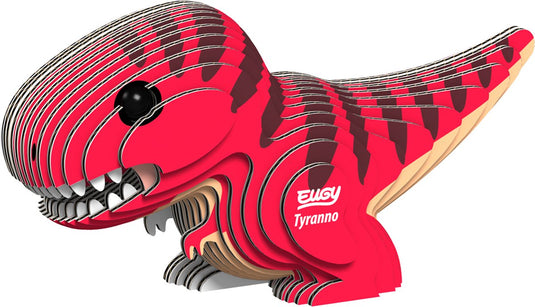Eugy 3d puzzel - tyranno - prehistorie - duurzaam - verzamel ze allemaal - 6 jaar