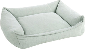 Flamingo orthopedische hondenmand – orthopedisch hondenbed – premium line – pure luxe hondenbed 80 x 67 x 22 cm – extra memory foam voor maximaal comfort – baldar mand groen