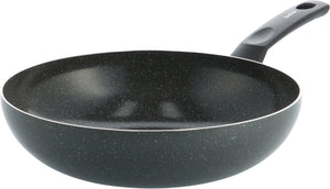 Kochstar stein keramische wokpan - zonder deksel - 28cm - 3.57l- pfas-vrij - inductie wokpan - inductie pan - keramische anti-aanbaklaag - koelgreep - ovenbestendig tot 130° c - graniet