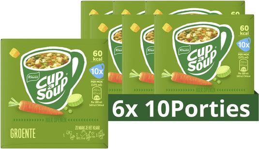 Knorr cup a soup - groente - zonder smaakversterkers, kleurstoffen en conserveermiddelen -60 porties