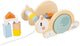 Janod - sweet cocoon - houten trekfiguur - slak met blokken