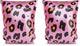 Swim essentials - zwembandjes - panterprint- zwemvleugels - 15-30 kg - 2-6 jaar - roze