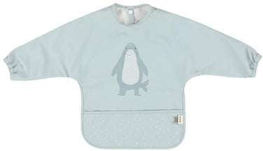 Trixie afwasbare slab met mouwen - mr. shark - slab voor kinderen - 100% recycled polyester - eenvoudig schoon