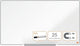 Nobo impression pro widescreen magnetisch whiteboard emaille met accessoire houder- inclusief whiteboard marker - 890x500mm - wit