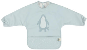 Trixie afwasbare slab met mouwen - mr. shark - slab voor kinderen - 100% recycled polyester - eenvoudig schoon