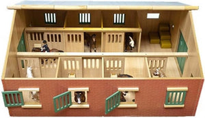 Kids globe paardenstal met 7 boxen, 1:24
