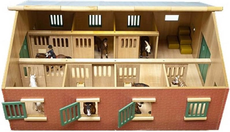 Afbeelding laden in galerijviewer, Kids globe paardenstal met 7 boxen, 1:24
