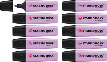 Stabilo boss original pastel - markeerstift - lila blush - doos 10 stuks