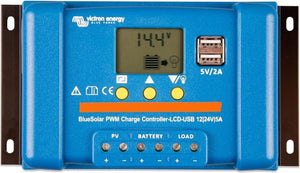 Victron energy victron bluesolar pwm-lcd usb 12 24v-20a