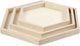 Creativ company houten dienbladen divers, set van 3
