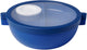 Mepal vita bento lunchbowl - 5 vakken waarvan 3 uitneembare bakjes - bento box - salade lunchbox - vivid blue