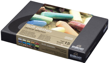 Rembrandt soft pastel set half 15 kleuren softpastels pastelkrijt