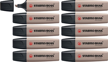 Stabilo boss original - markeerstift - warm grijs - doos 10 stuks