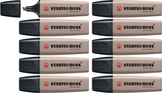 Stabilo boss original - markeerstift - warm grijs - doos 10 stuks