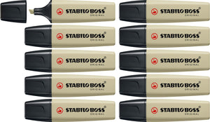 Stabilo boss original - markeerstift - modder groen - doos 10 stuks