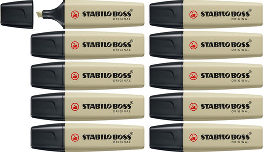 Stabilo boss original - markeerstift - modder groen - doos 10 stuks