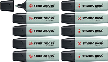 Stabilo boss original - markeerstift - naturecolors - aarde groen - doos 10 stuks