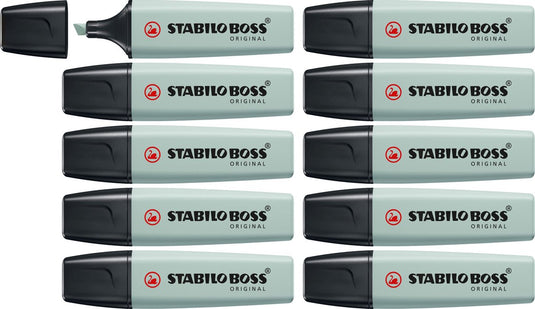 Stabilo boss original - markeerstift - naturecolors - aarde groen - doos 10 stuks