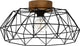 Eglo padstow - plafondlamp - e27 - ø 45,5 cm - zwart bruin - fsc hout