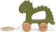 Trixie houten trekspeeltje - mr. dino - voor de eerste stapjes - babyspeelgoed - voor jongens meisjes - dinosaurus