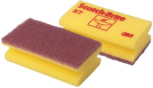 Scotch brite schuurspons scotch-brite delicaat 70x130mm geel