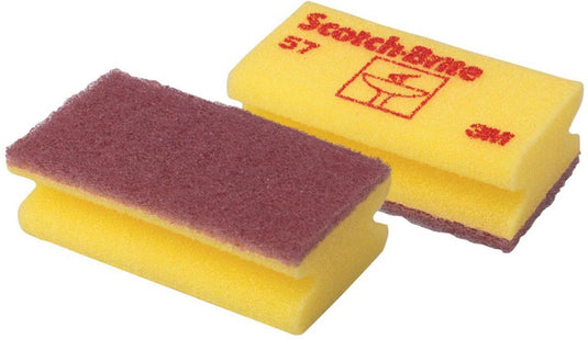 Scotch brite schuurspons scotch-brite delicaat 70x130mm geel