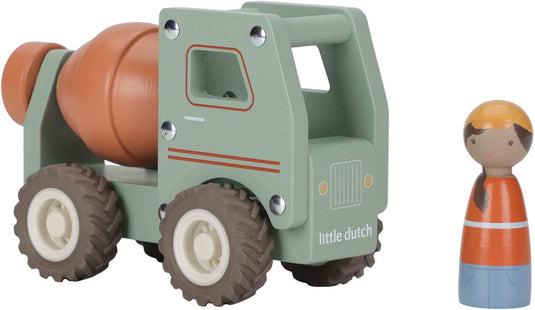 Little dutch houten betonwagen fsc