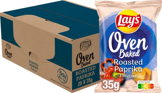 Lay's oven baked paprika - chips - 20 x 35 gram