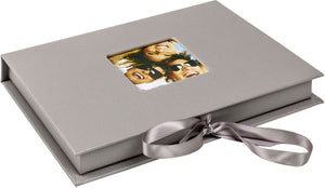 Walther fb-112-x fun - foto bewaardoos - formaat 20 x 15 x 3 cm - 70 foto's 13 x 18 cm - grijs