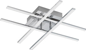 Eglo lasana 1 - wand plafondlamp - 1 lichts - chroom - wit