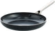 Kochstar nacht keramische koekenpan - 24cm - pfas-vrij - inductie koekenpan - inductie pan - vaatwasserbestendig - ovenbestendig tot 200° c - keramische anti-aanbaklaag - rvs handgreep - rvs rand - zwart