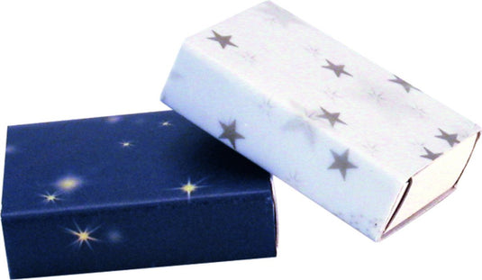 Folia luciferdoosjes wit blanco, 11x6x2cm - 12 stuks