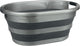 Abbey camp wasteil - opvouwbaar - 27 liter - grijs - 53.5 x 40 x 24 cm
