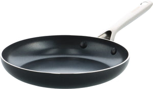 Kochstar nacht keramische koekenpan - 30cm - pfas-vrij - inductie koekenpan - inductie pan - vaatwasserbestendig - ovenbestendig tot 200° c - keramische anti-aanbaklaag - rvs handgreep - rvs rand - zwart