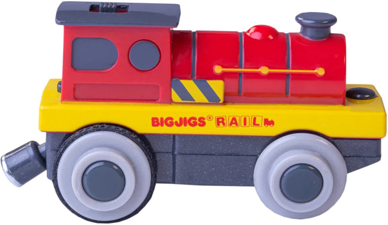 Afbeelding laden in galerijviewer, Bigjigs rail aangedreven lokomotief voor houten treinbanen
