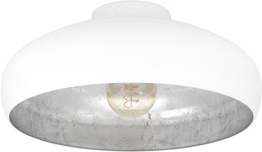 Eglo mogano plafondlamp - e27 - ø 40 cm - wit zilver