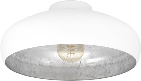 Eglo mogano plafondlamp - e27 - ø 40 cm - wit zilver