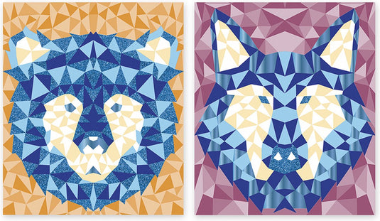 Janod - mysterix - mozaiek foamstickers - bosdieren