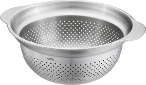 Gefu premio vergiet en stoominzet ø23 cm – rvs 3-in-1 vergiet – vaatwasmachinebestendig