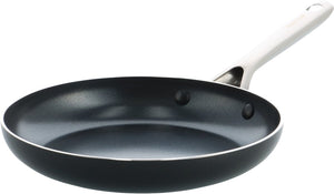 Kochstar nacht keramische koekenpan - 20cm - pfas-vrij - inductie koekenpan - inductie pan - vaatwasserbestendig - ovenbestendig tot 200° c - keramische anti-aanbaklaag - rvs handgreep - rvs rand - zwart