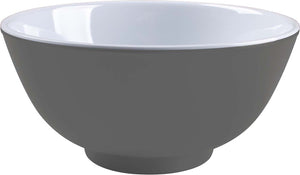 Bo-camp - kom - two-tone - melamine - 4 stuks - grijs