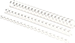 Fellowes bindruggen 10 mm wit, 100 stuks