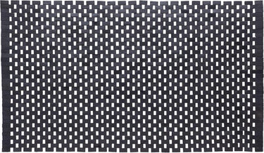 Sealskin woodblock - badmat 52x90 cm - 100% gerecycled hout - teak zwart