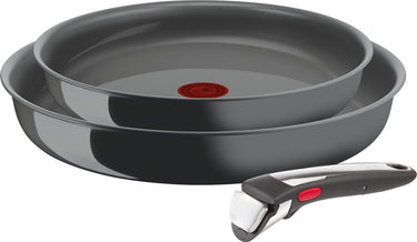 Tefal ingenio renew - pannenset - 3-delig - pfas-vrij - keramisch - inductie - stapelbaar - afneembare handgreep