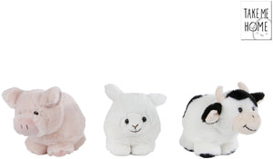 Take me home knuffel pluche - varken, 12cm