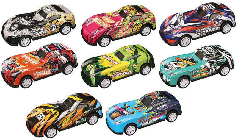 Afbeelding laden in galerijviewer, Lobbes speelgoed bv raceauto backflip pull back set - 3st.
