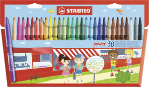 Stabilo power - viltstift - set met 30 stuks